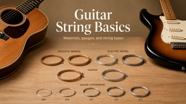 Set of guitar strings