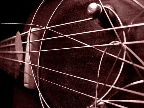 Guitar string package and string set